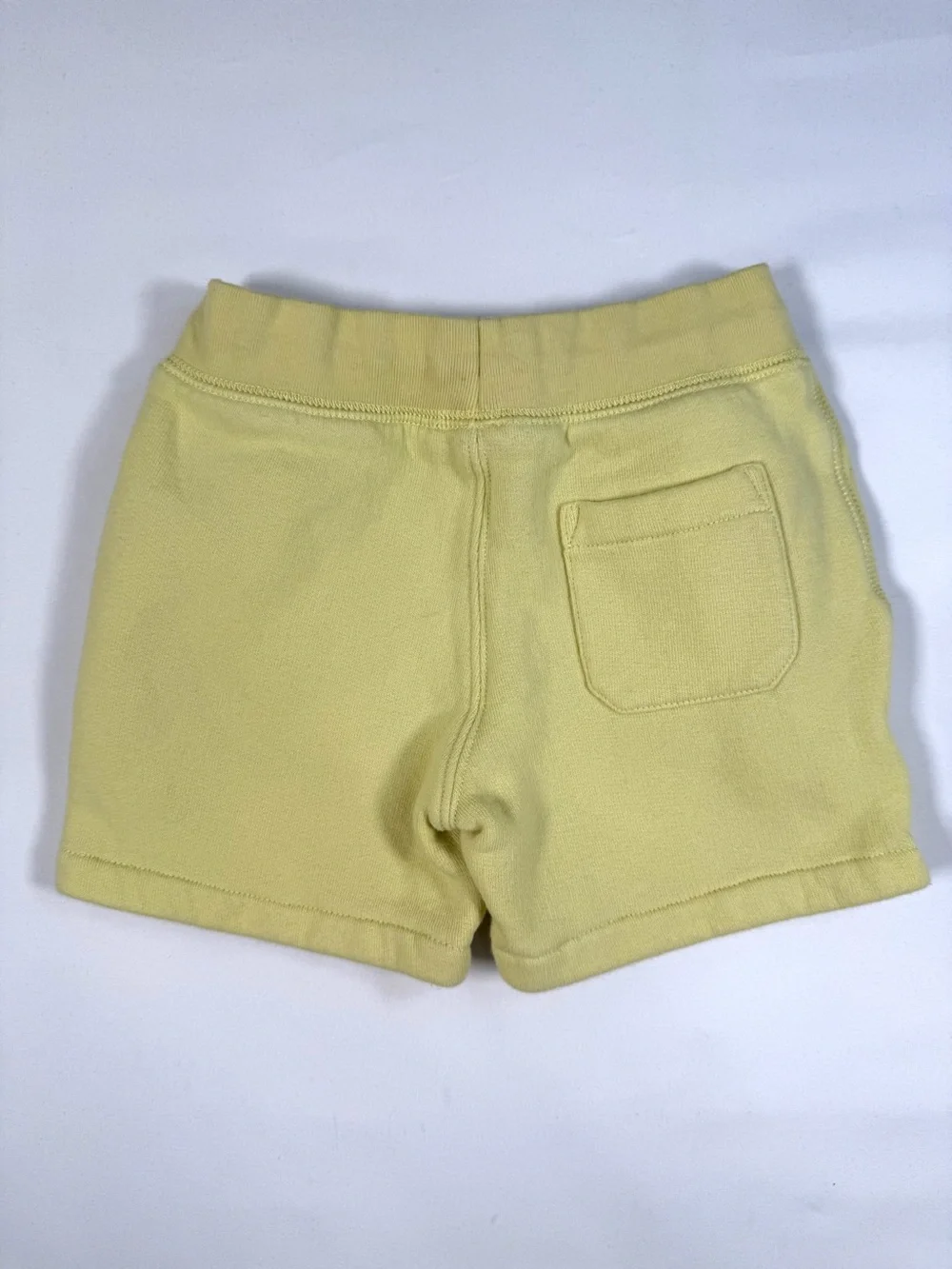 POLO‎ RALPH LAUREN Yellow Big Pony Logo Fleece Shorts 2T Toddler Lounge Shorts